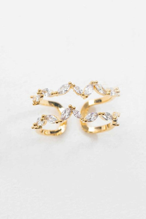 Dainty Gold Cluster Ring