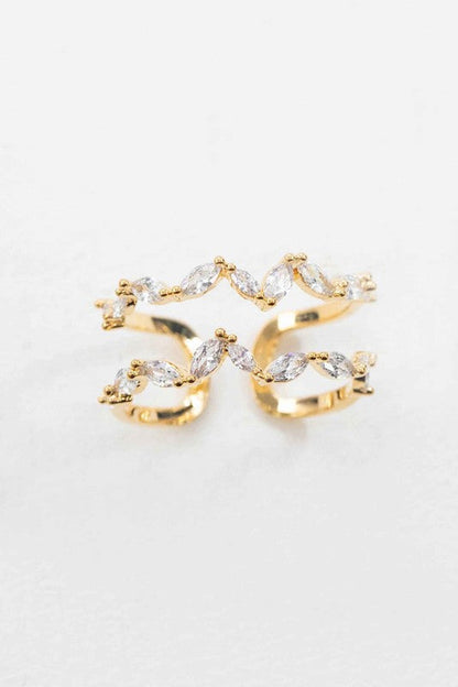 Dainty Gold Cluster Ring